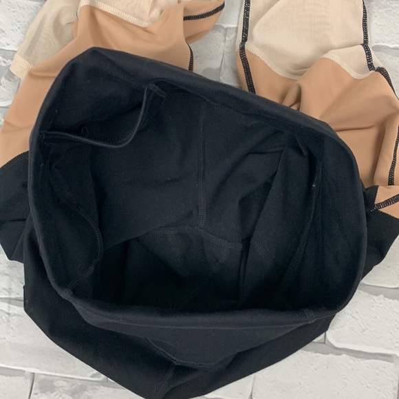 Fabletics Powerhold Leggings. Size Small. Hidden pocket. Black Nude. Sheer - Picture 9 of 11